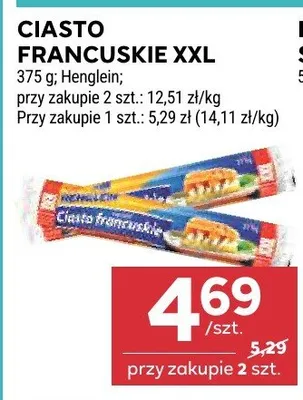 Ciasto francuskie XXL promocja w Stokrotka