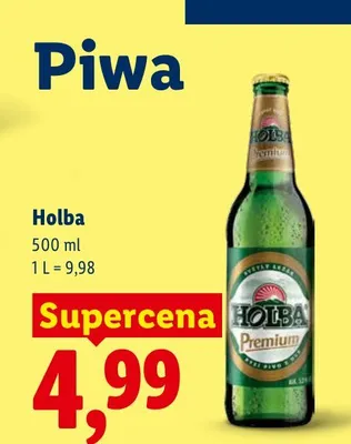Piwo Holba Premium promocja w Lidl