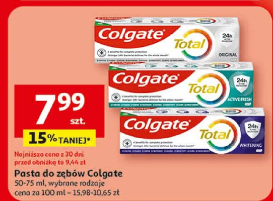 Pasta do zębów Total promocja w Auchan