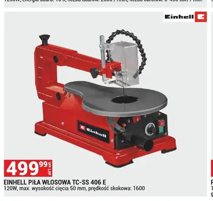 Piła włosowa Einhell TC-SS 406 E promocja w Merkury Market