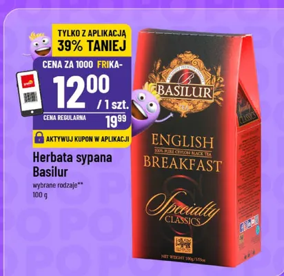 Herbata sypana Basilur English Breakfast promocja w POLOmarket