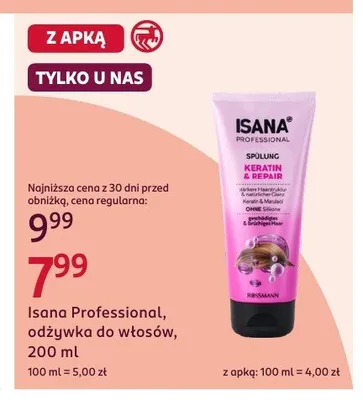 Odżywka do włosów Isana Professional promocja w Rossmann