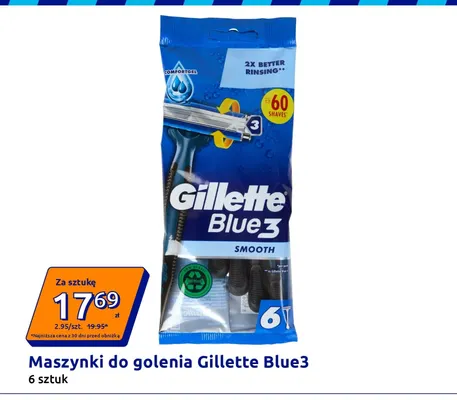 Maszynki do golenia Gillette Blue3 promocja w Action