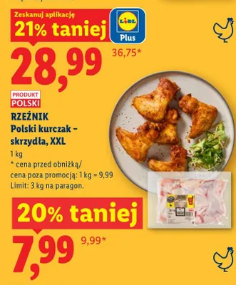Polski kurczak - skrzydła, XXL promocja w Lidl