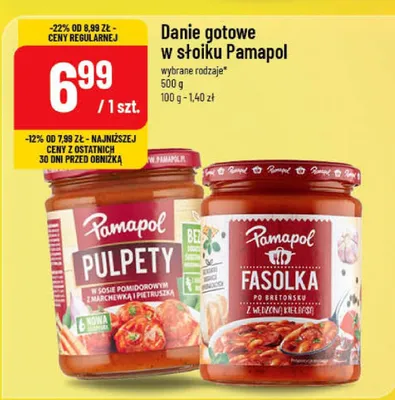Danie gotowe w słoiku Pamapol promocja w POLOmarket