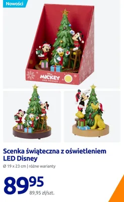 Scenka świąteczna z oświetleniem LED Disney promocja w Action
