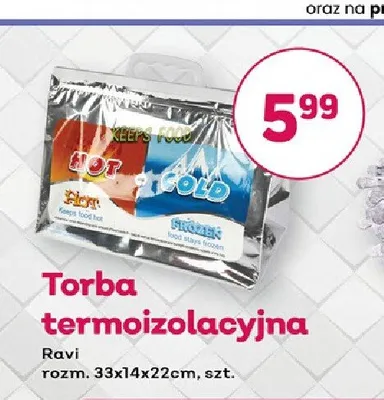 Torba termoizolacyjna Ravi promocja w Bliski