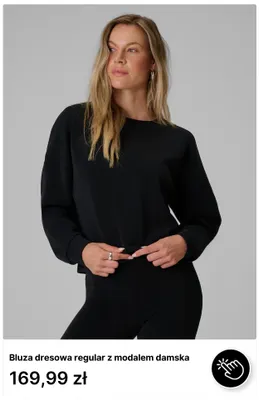 Bluza dresowa regular z modalem damska promocja w 4F