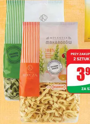 Makaron tagliatelle 2 rodzaje promocja w Dino