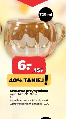 Szklanka przydymiona 720 ml promocja w Netto