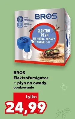 Elektrofumigator Bros + płyn na owady promocja w Kaufland