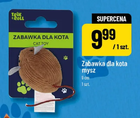 Zabawka dla kota mysz 9 cm Trik & Roll promocja w POLOmarket