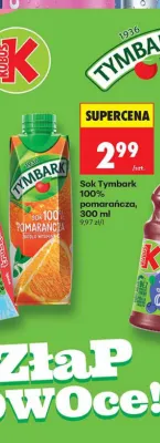Sok Tymbark pomarańcza 100% promocja w Biedronka