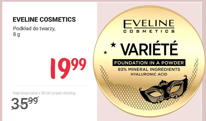 Podkład do twarzy Variete promocja w Rossmann