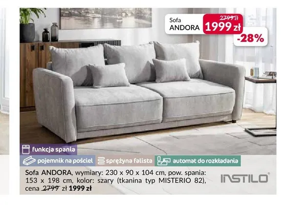 Sofa Andora promocja w Salony Agata
