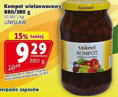 Kompot wieloowocowy promocja w Prim Market