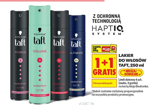 Lakier do włosów Taft Ultimate promocja w Biedronka