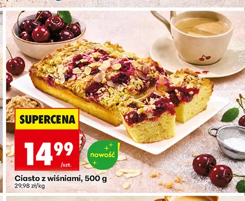 Ciasto z wiśniami promocja w Biedronka
