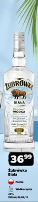 Wódka Żubrówka Biała promocja w Netto