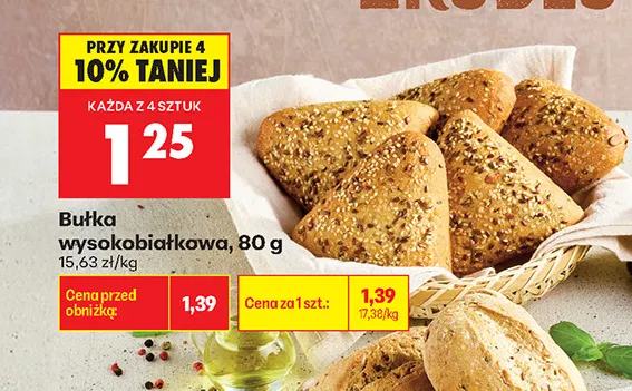 Bułka wysokobiałkowa promocja w Biedronka