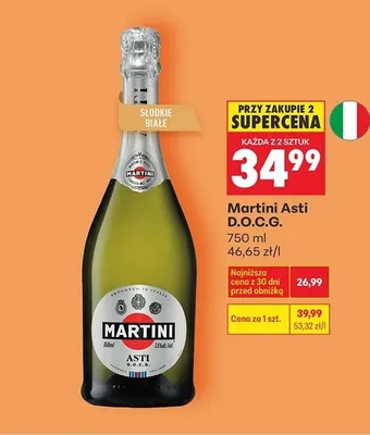 Wino musujące Asti D.O.C.G. promocja w Biedronka