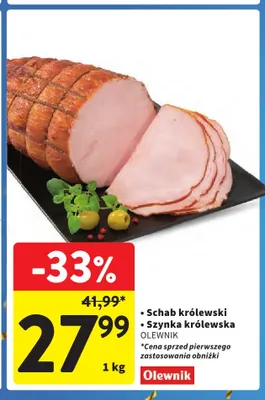Schab królewski Olewnik promocja w Intermarche