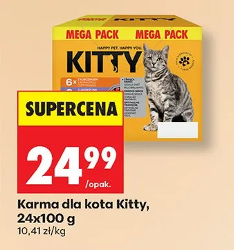 Karma dla kota Kitty Mega Pack promocja w Biedronka