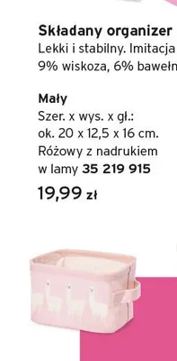 Składany organizer mały promocja w Tchibo