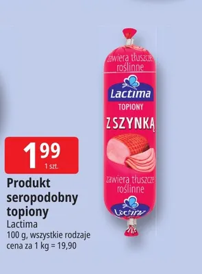 Produkt seropodobny topiony Lactima promocja w Leclerc