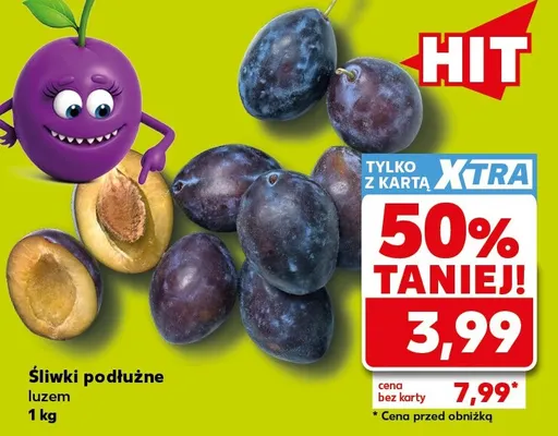 Śliwki podłużne Kaufland promocja w Kaufland