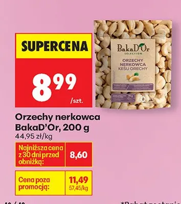 Orzechy nerkowca promocja w Biedronka