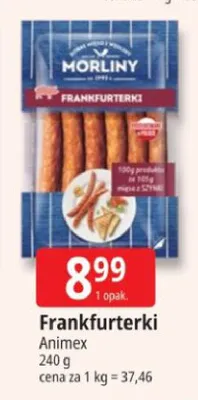 Frankfurterki Animex promocja w Leclerc