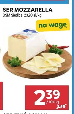 Ser mozzarella OSM Siedlce promocja w Stokrotka