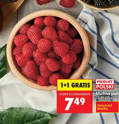 Malina polska promocja w Biedronka