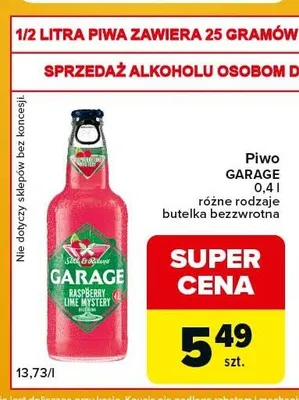 Piwo Garage promocja w Carrefour Express