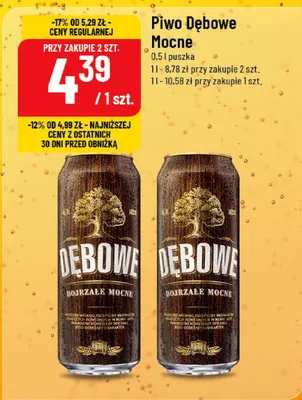 Piwo Dębowe Mocne promocja w POLOmarket