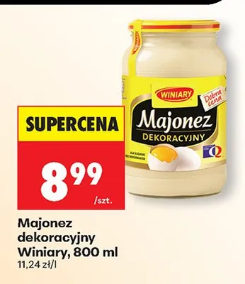 Majonez dekoracyjny Winiary promocja w Biedronka