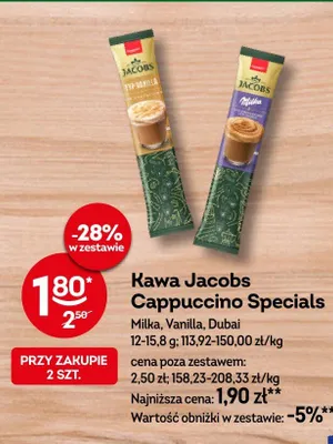 Kawa Jacobs Cappuccino Specials Dubai promocja w Żabka