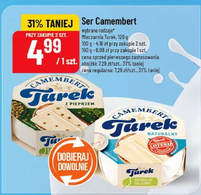 Ser Camembert promocja w POLOmarket