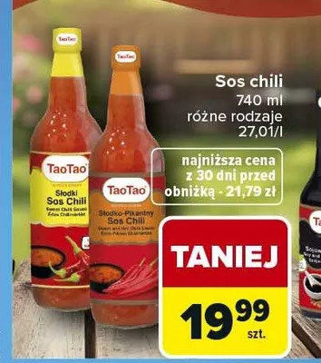 Sos chili TaoTao promocja w Carrefour