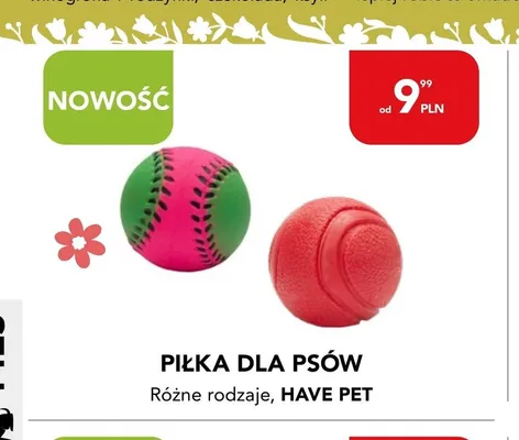 Piłka dla psów Have Pet promocja w Aquael zoo