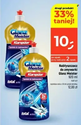 Nabłyszczacz do zmywarki Glanz Meister Klarspüler promocja w Dealz