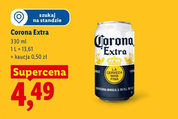 Piwo Corona Extra promocja w Lidl