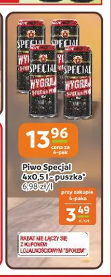 Piwo Specjal 4-pak promocja w Społem Częstochowa