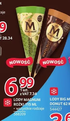 Lody Magnum Różki 115 ml promocja w Selgros