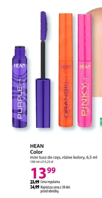 Mini tusz Color do rzęs, różne kolory promocja w Hebe