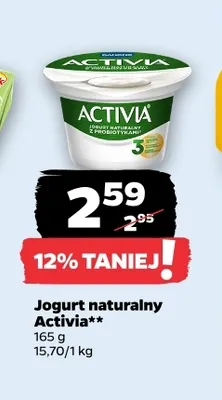 Jogurt naturalny Activia promocja w Netto