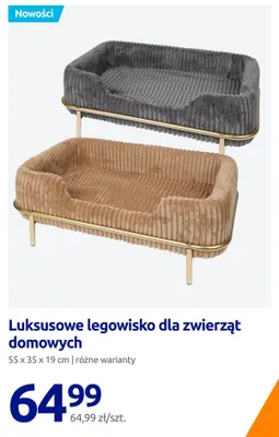 Luksusowe legowisko dla zwierząt domowych 55x35x19 cm promocja w Action