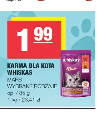 Karma dla kota Whiskas Duo promocja w SPAR