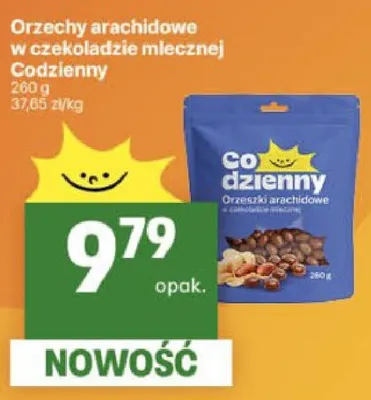 Orzechy arachidowe w czekoladzie mlecznej promocja w Delikatesy Centrum